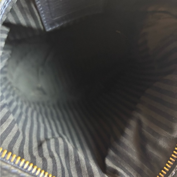 Coach Vtg Pebbled Blue Leather Bucket Bag - Picture 13 of 14